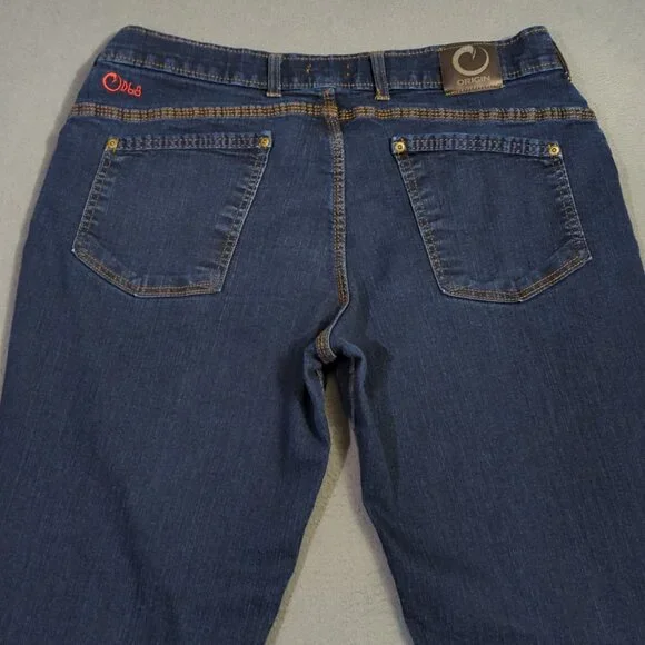 Origin Jeans Men's 36x36 Fits 36x34 Blue Delta 68 Flex Legit Fit Straight Flex